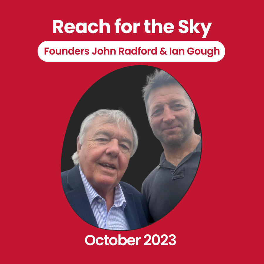 Founders of Reach for the Sky John Radford and Ian Gough are Connex' Social Value Champions for October.